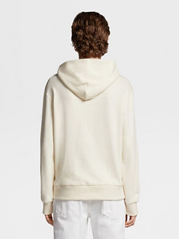 White sale cashmere hoodie