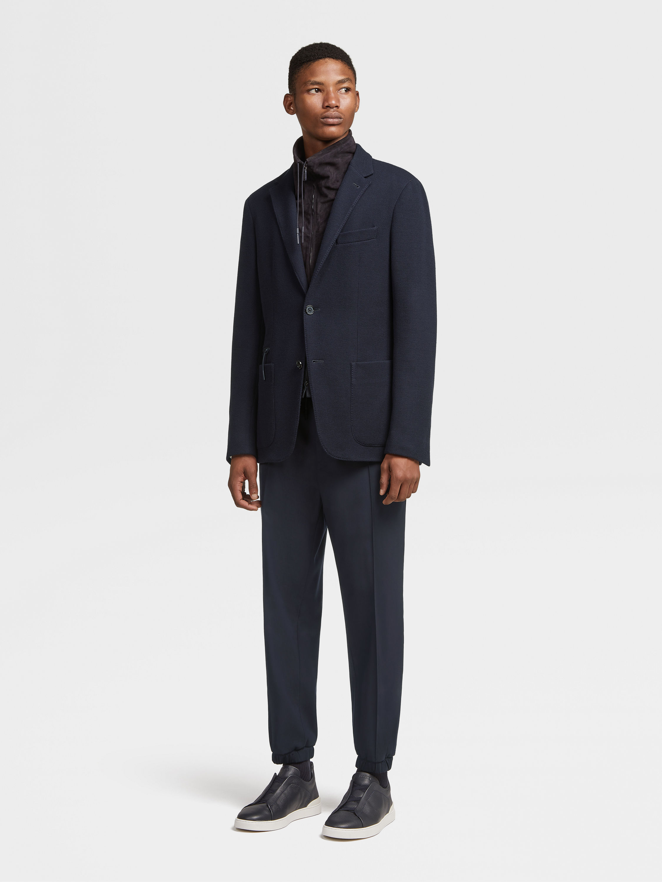 Navy Blue High Performance™ Jersey Jacket SS25 25749461 | Zegna US