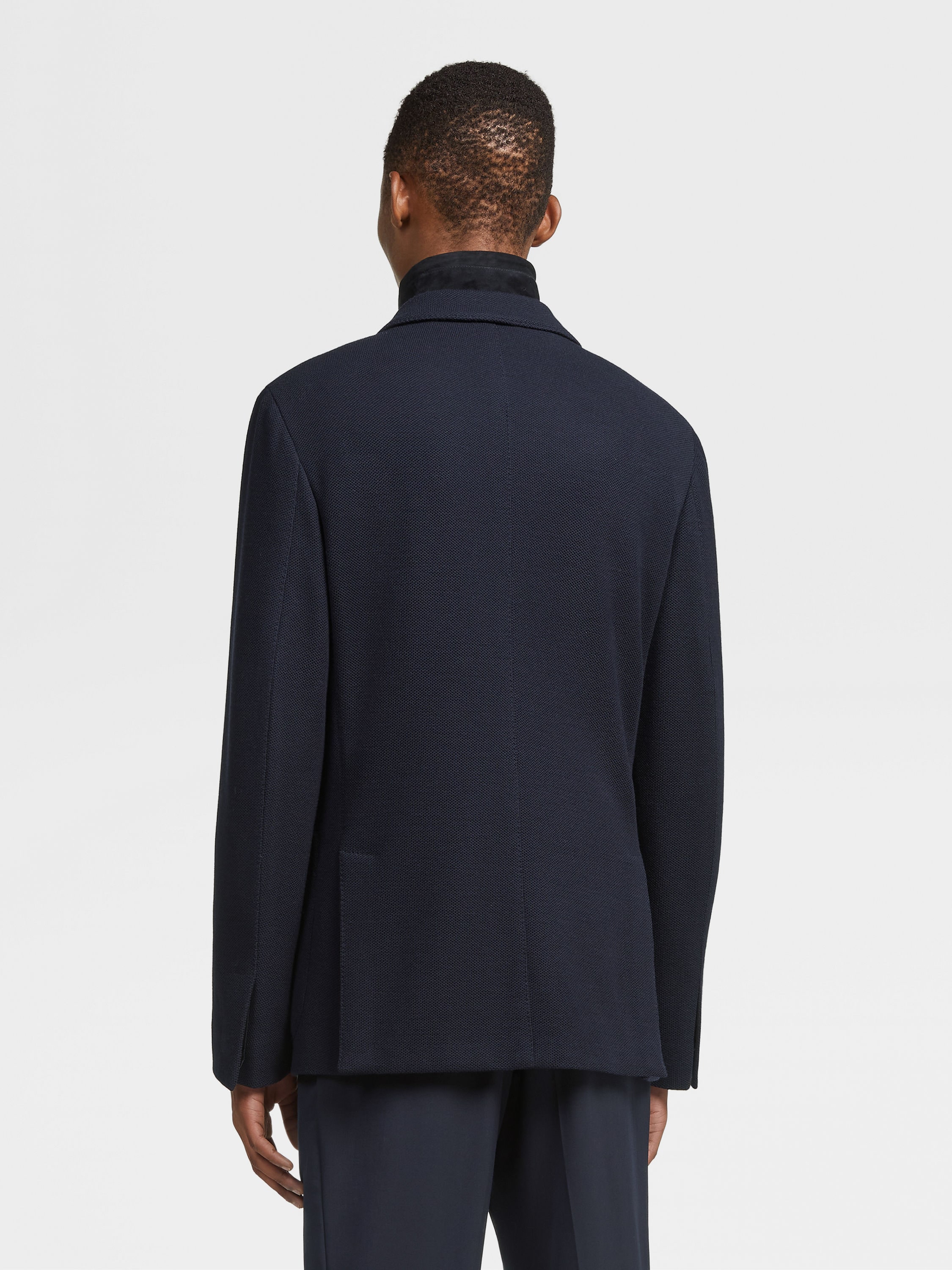 Navy Blue High Performance™ Jersey Jacket SS25 25749461 | Zegna US