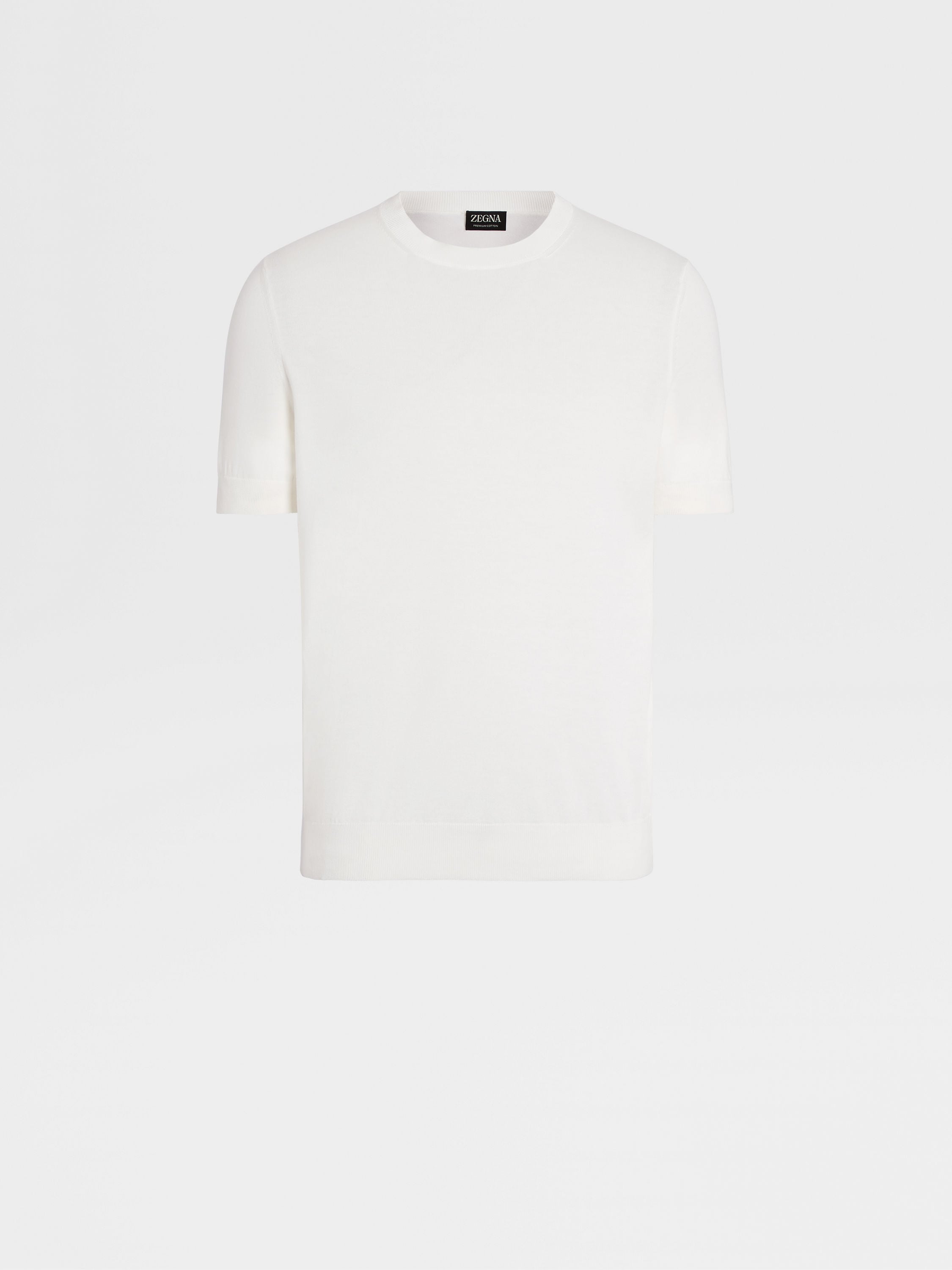 Zegna Premium SS24 Cotton White US T-shirt | 26472573