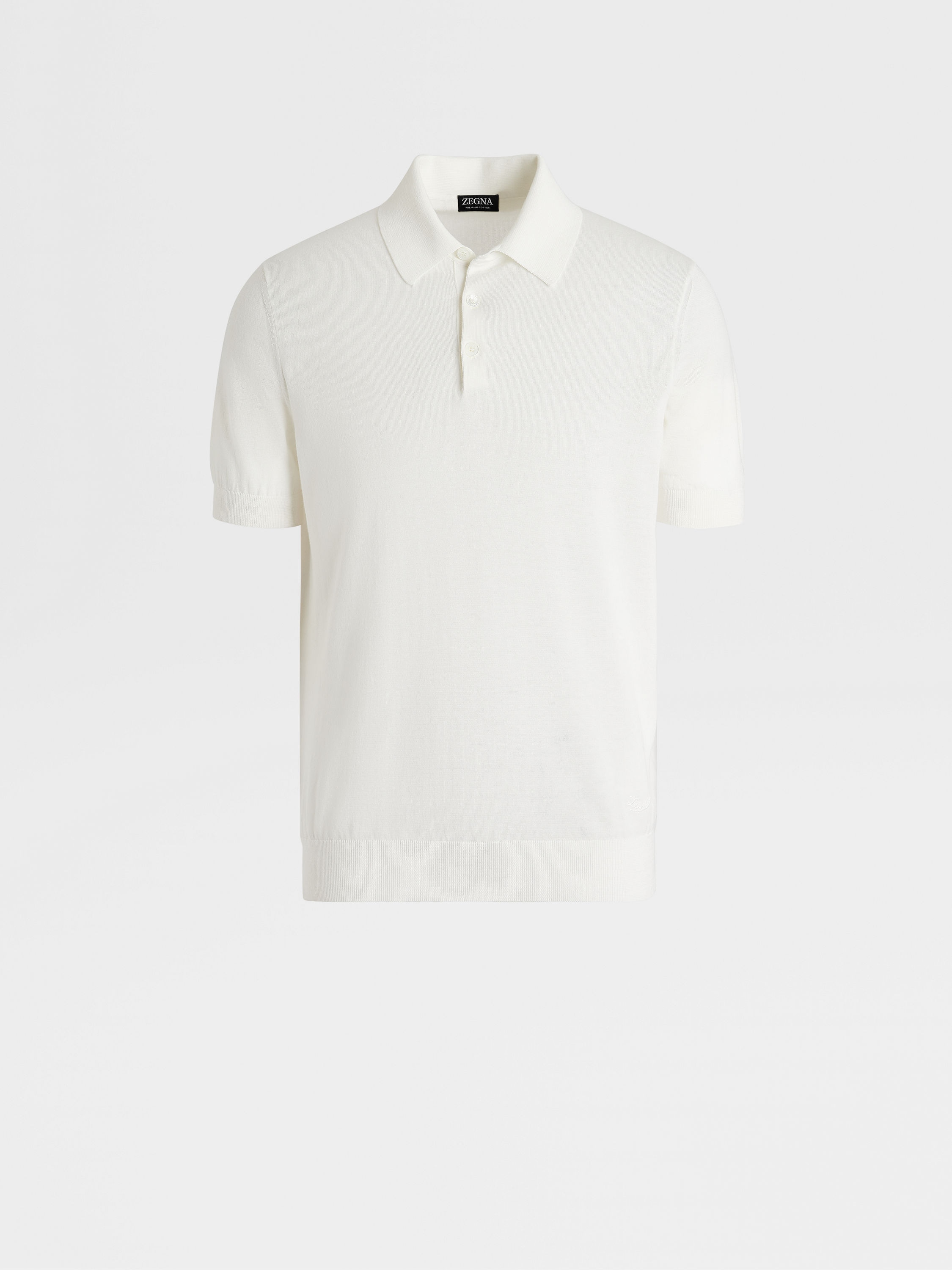 White Premium Cotton Polo Shirt Main product photo