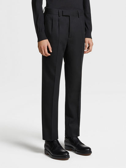 ZEGNA Oatmeal Flannel Pants – The Helm Clothing