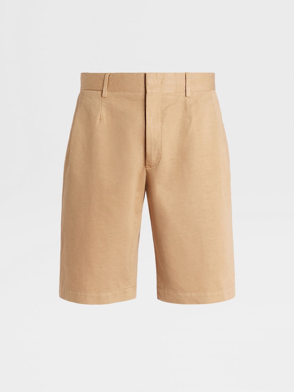 Zegna mid-rise chino shorts - 129 LIGHT BEIGE