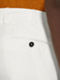 White Summer Chino Cotton and Linen Pants Product detail photo #1