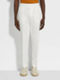 White Summer Chino Cotton and Linen Pants Product detail photo #3