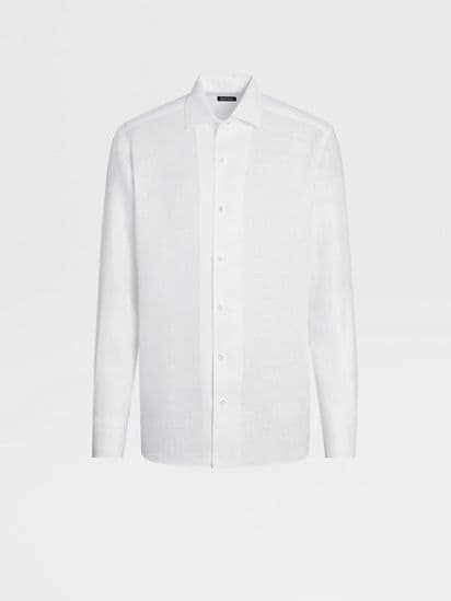 white linen long sleeve shirt