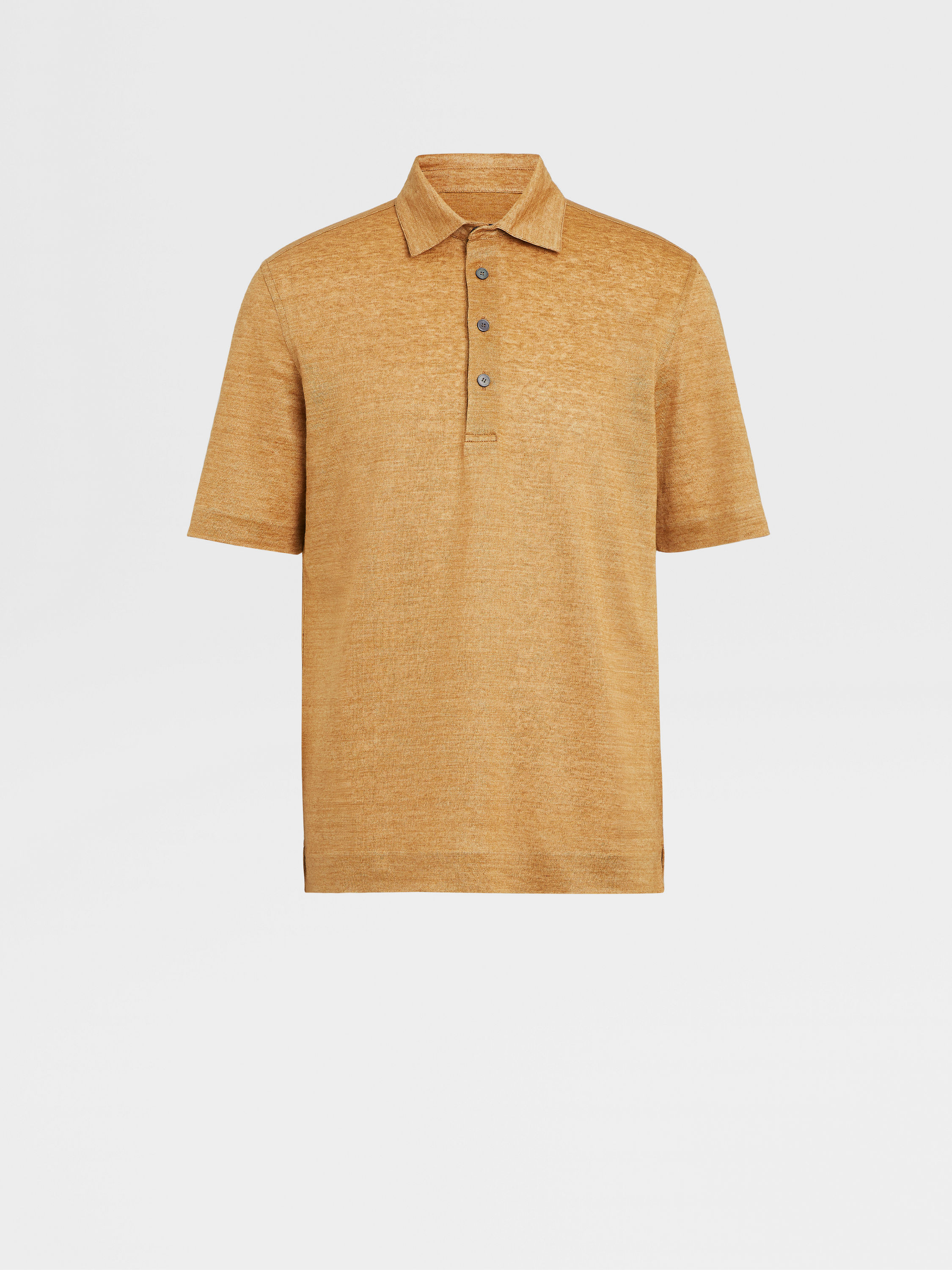 Peach Color Linen Polo Shirt FW23 27905011 | Zegna GB