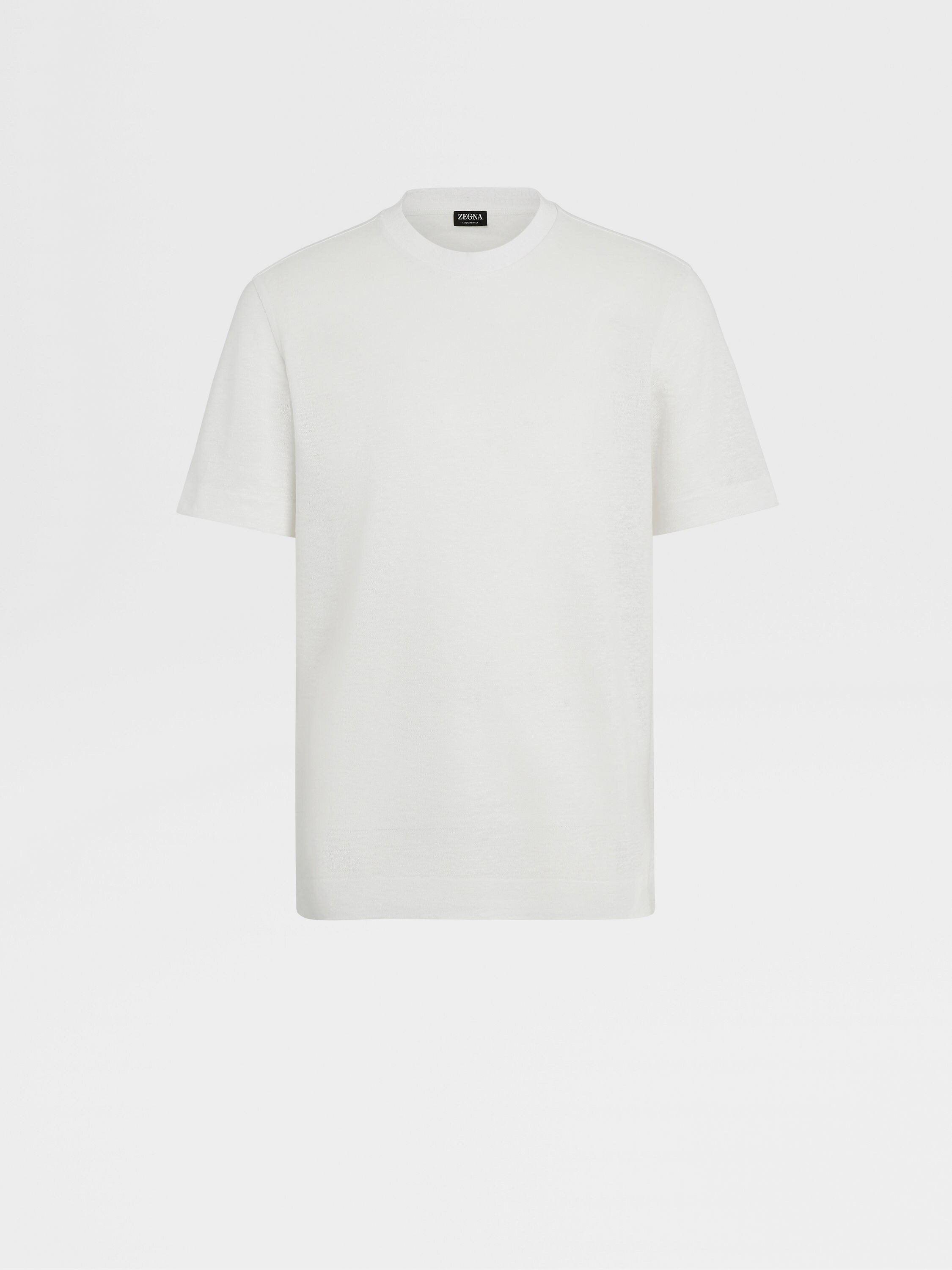 White Linen T-shirt SS24 27898550 | Zegna US