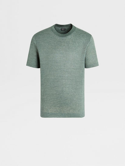 Sage Green Linen T-shirt