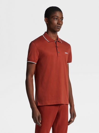 Dark red hot sale polo