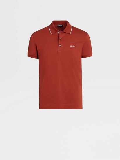 Dark red polo sales shirt