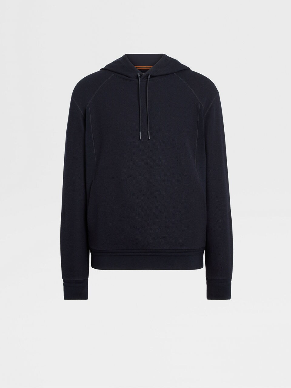 Zegna fine-knit wool hoodie - Blue