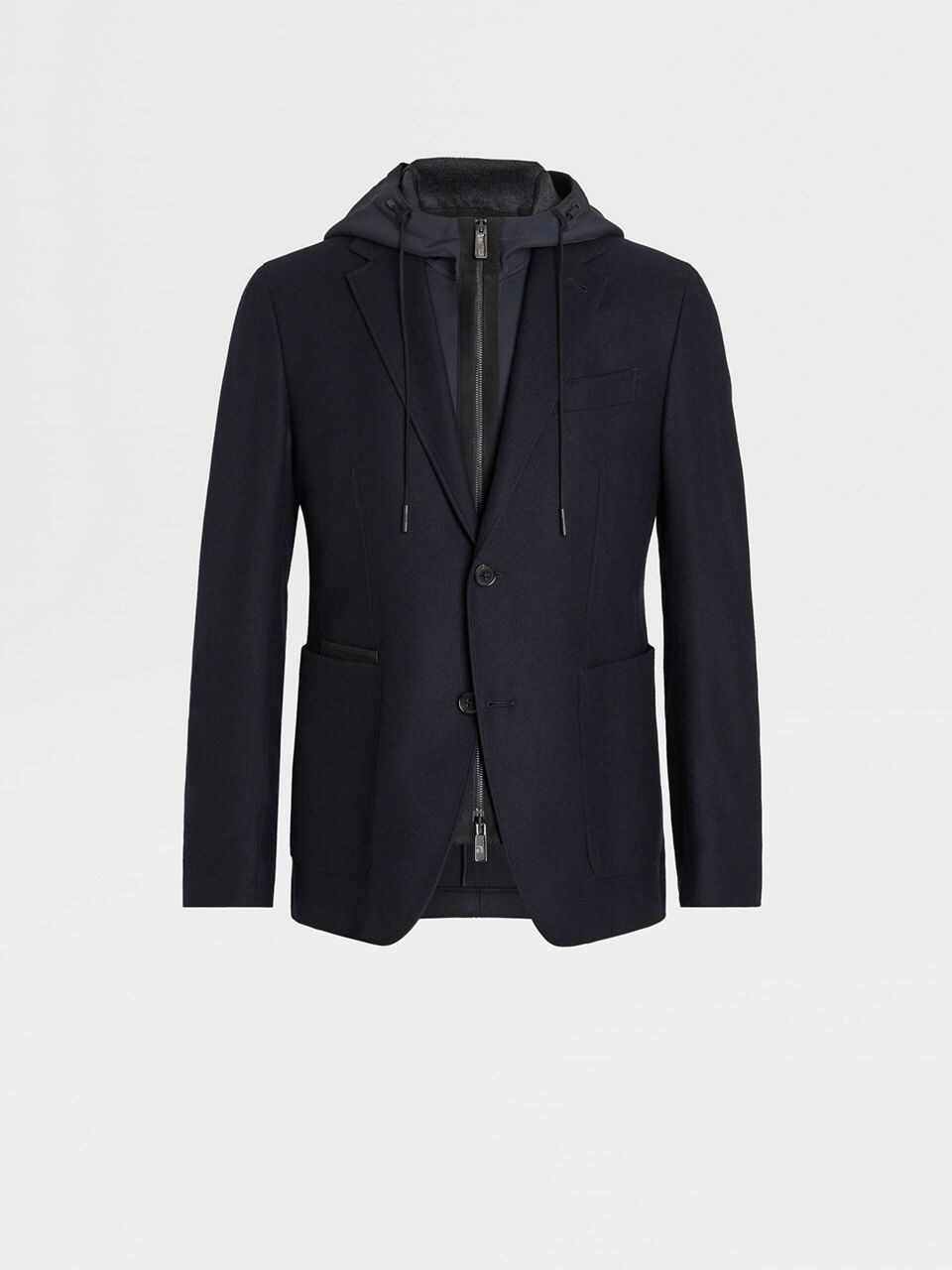 Zegna single-breasted wool blazer - Blue