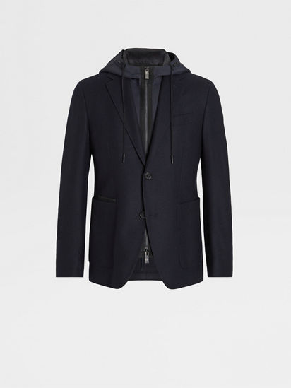 Navy Blue Trofeo™ Cashmere Sweater Jacket FW23 28045250 | Zegna US