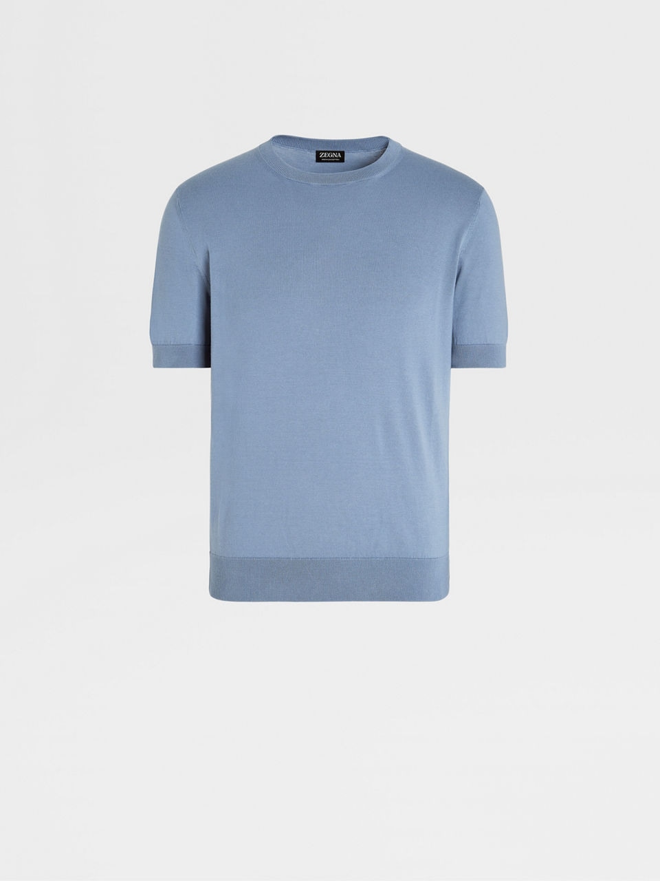 Zegna plain cotton shirt - Blue