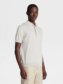 Lovely White Designer Round Neck Polo - ShopXtraa