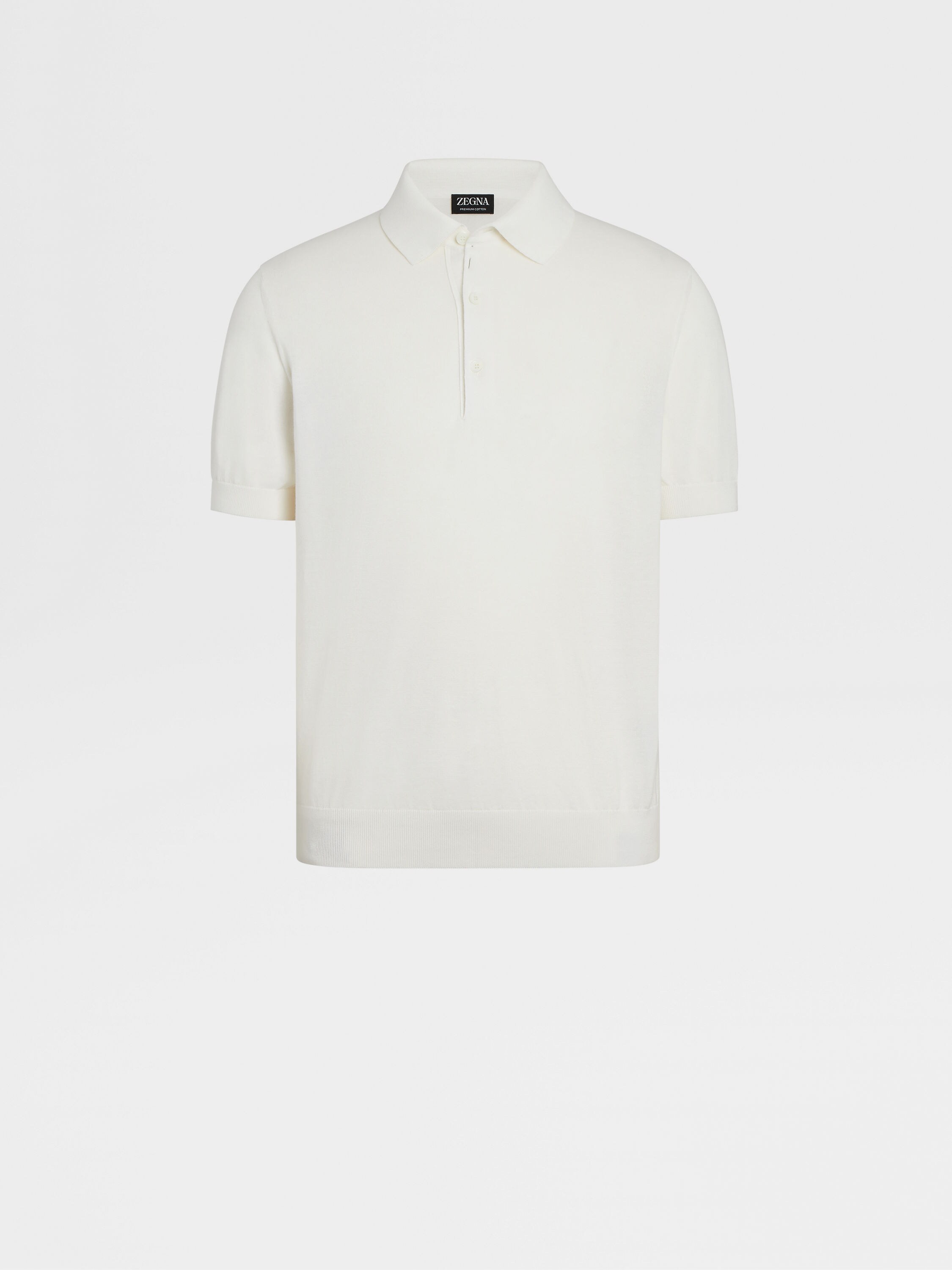 Белая Рубашка Поло из Premium Cotton SS24 27902811 | Zegna RU