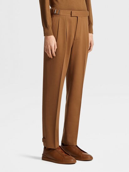 Ermenegildo zegna discount wool-cotton five-pocket pants