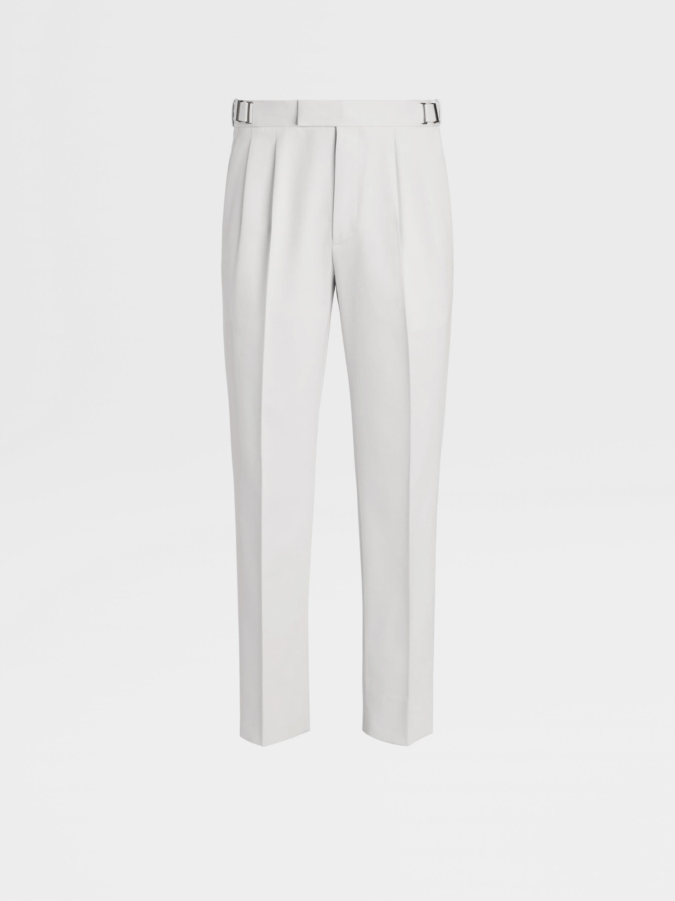 White Cotton and Wool Pants SS25 28048592 | Zegna MX White Cotton and Wool Pants SS25 28048592 | Zegna MX