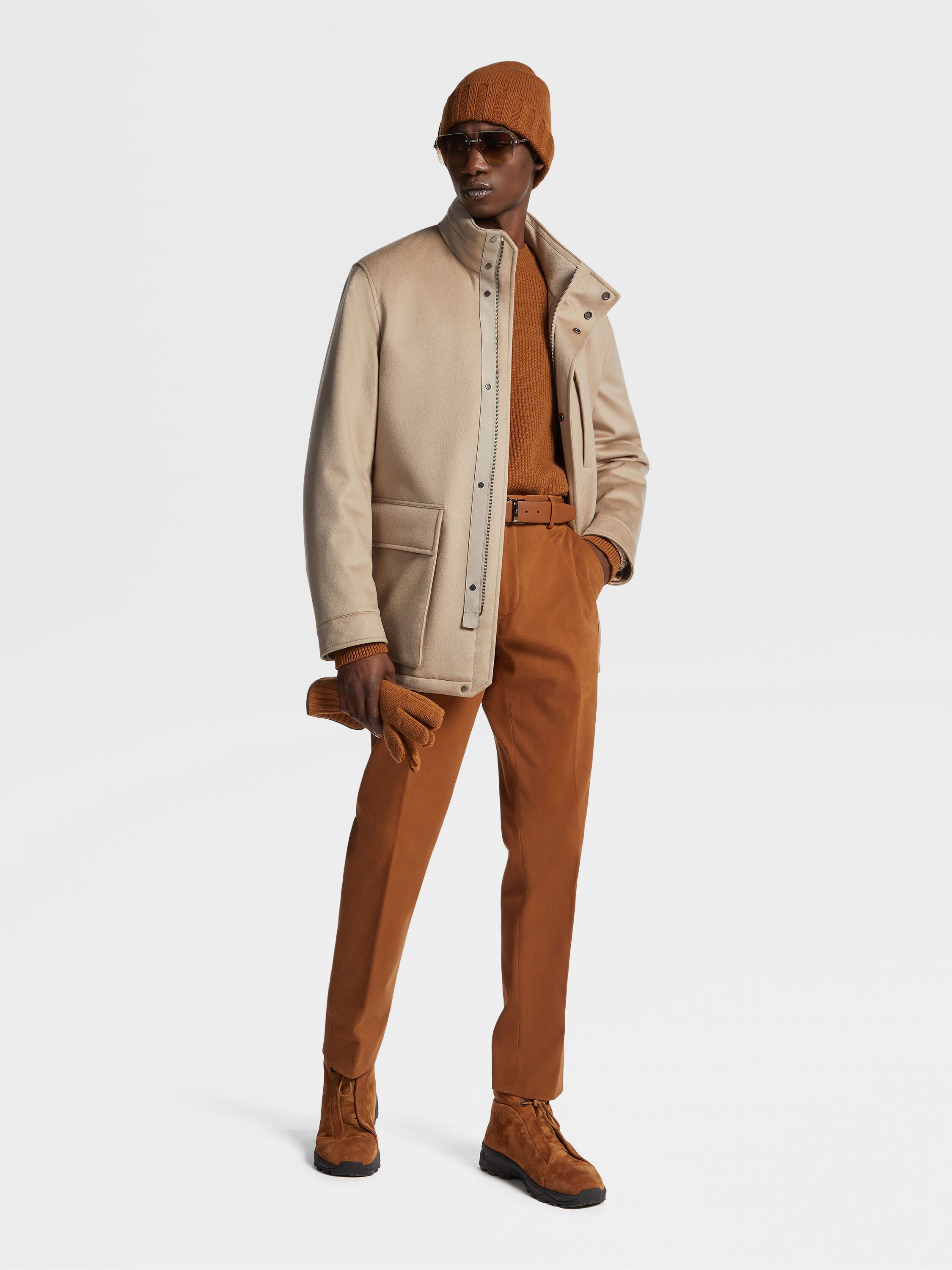 Dark Foliage Winter Chino Cotton Blend Pants Product detail photo #5