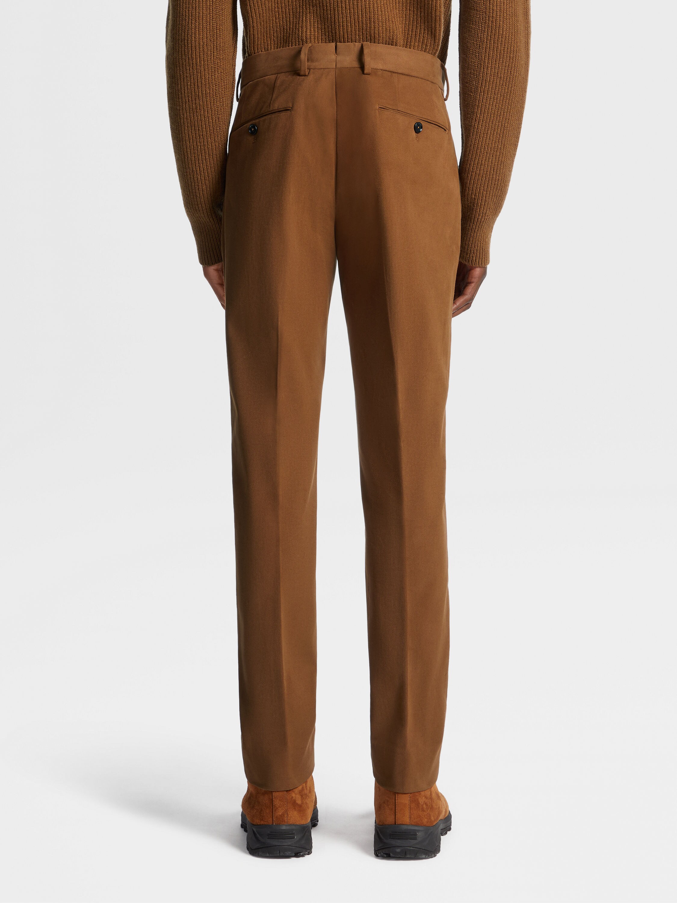 Dark Foliage Winter Chino Cotton Blend Pants Product detail photo #2