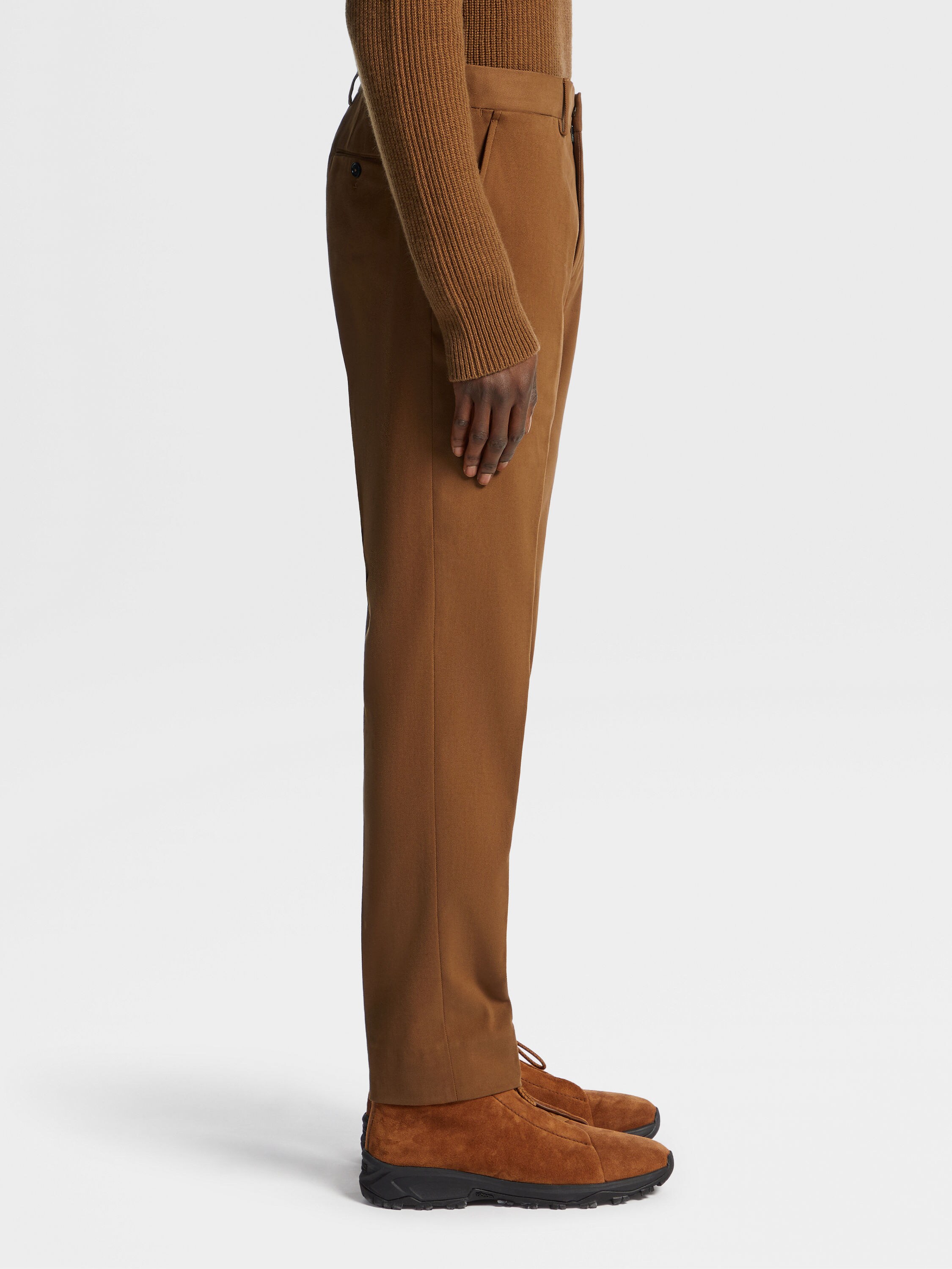 Dark Foliage Winter Chino Cotton Blend Pants Product detail photo #3