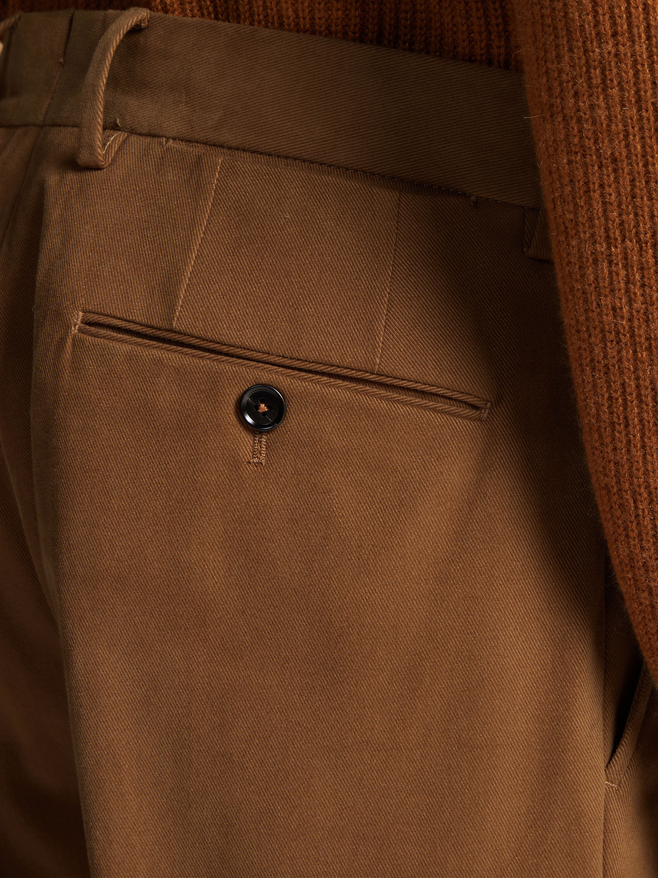 Dark Foliage Winter Chino Cotton Blend Pants Product detail photo #4