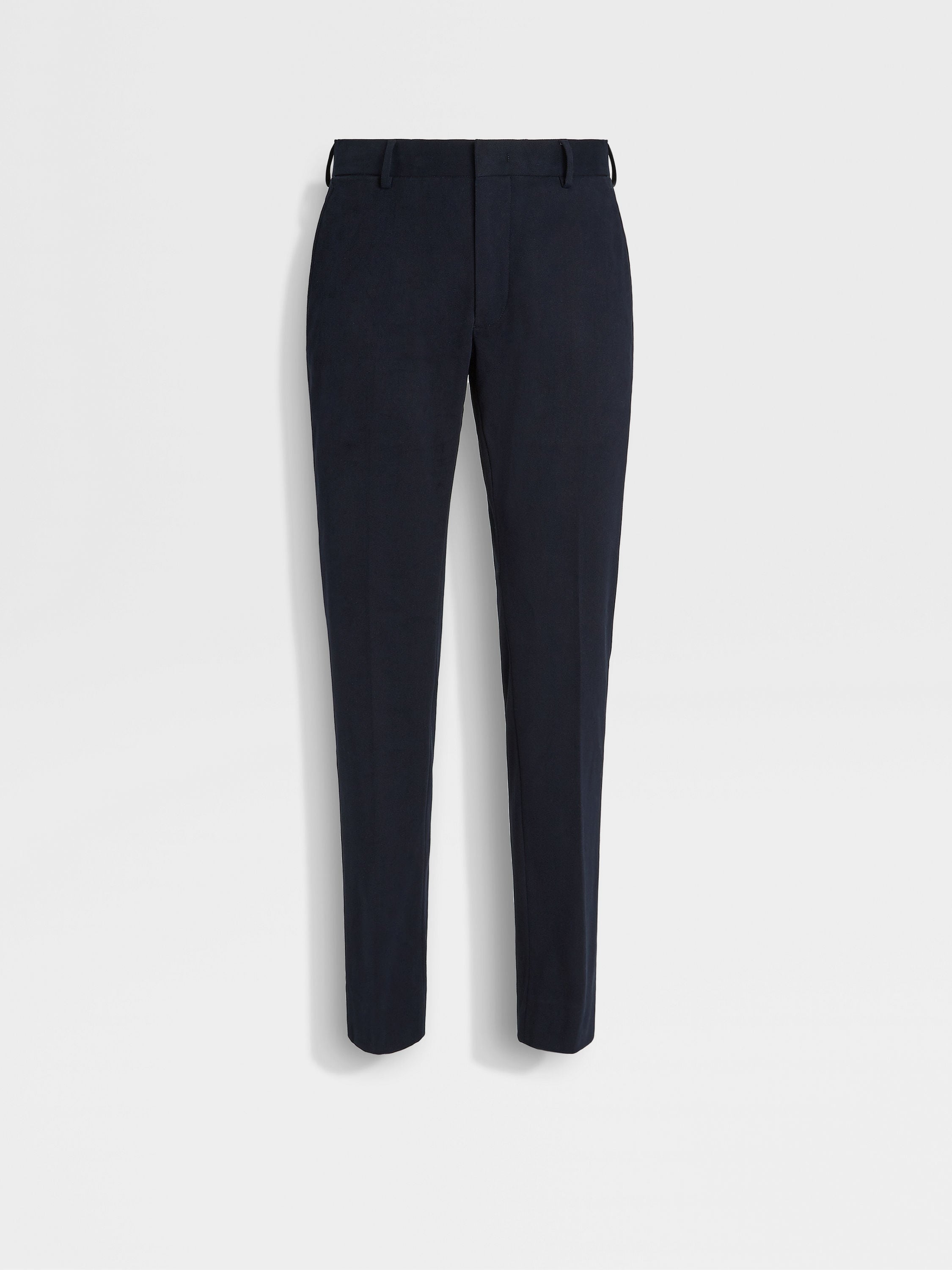 Navy Blue Winter Chino Cotton Blend Pants FW24 28250587 | Zegna GB