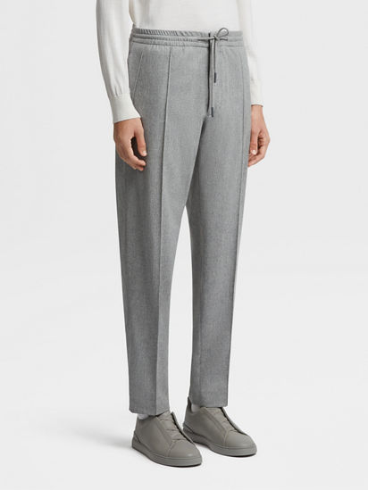 Acne Studios - Cotton sweatpants - Light Grey Melange