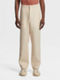 Pantalones Jogger de Lino Color Blanco Marfil Foto #1 de detalle del producto