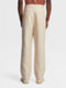 Pantalones Jogger de Lino Color Blanco Marfil Foto #2 de detalle del producto