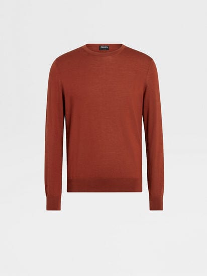 Dark red best sale crew neck