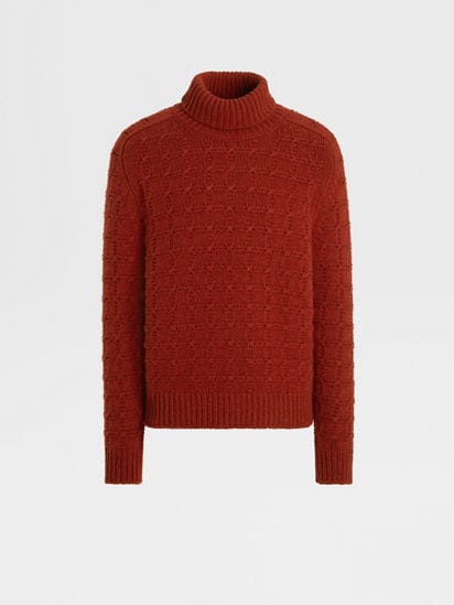 Dark Red Oasi Cashmere Turtleneck