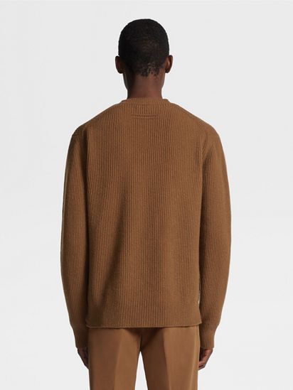 Dark Foliage Mélange Oasi Cashmere Crewneck SS25 28293336 Dark Foliage Mélange Oasi Cashmere Crewneck SS25 28293336