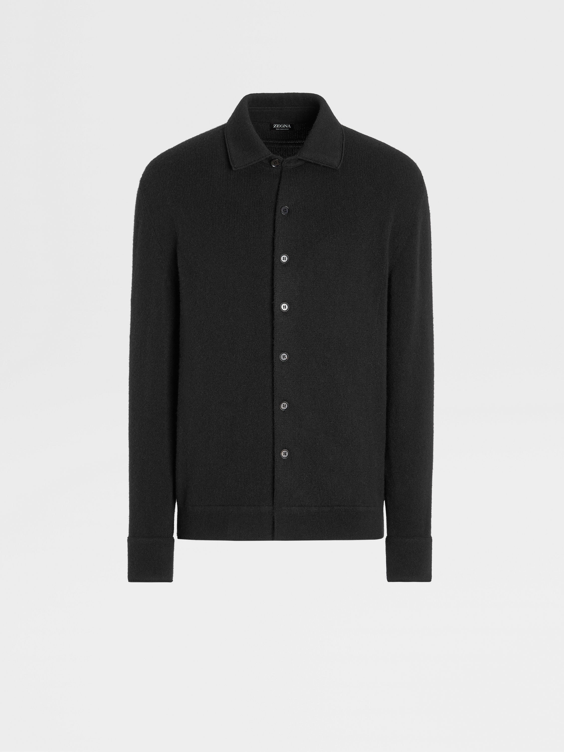 Black Oasi Cashmere Shirt FW23 27905851 | Zegna AU