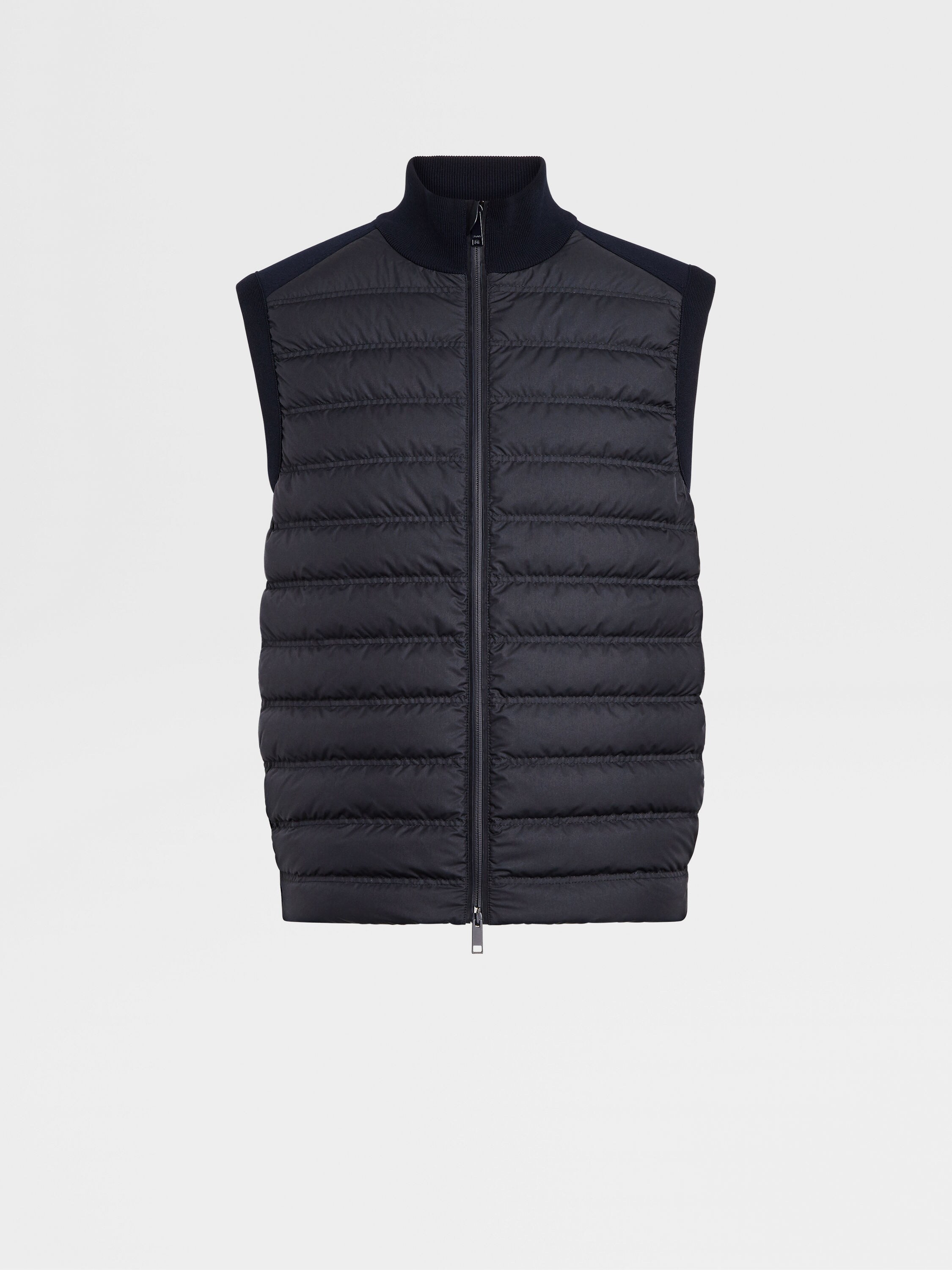 Merino Wool Blend Quilted Sweater Vest