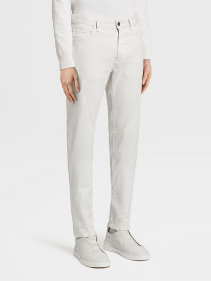 Stretch linen pants on sale mens