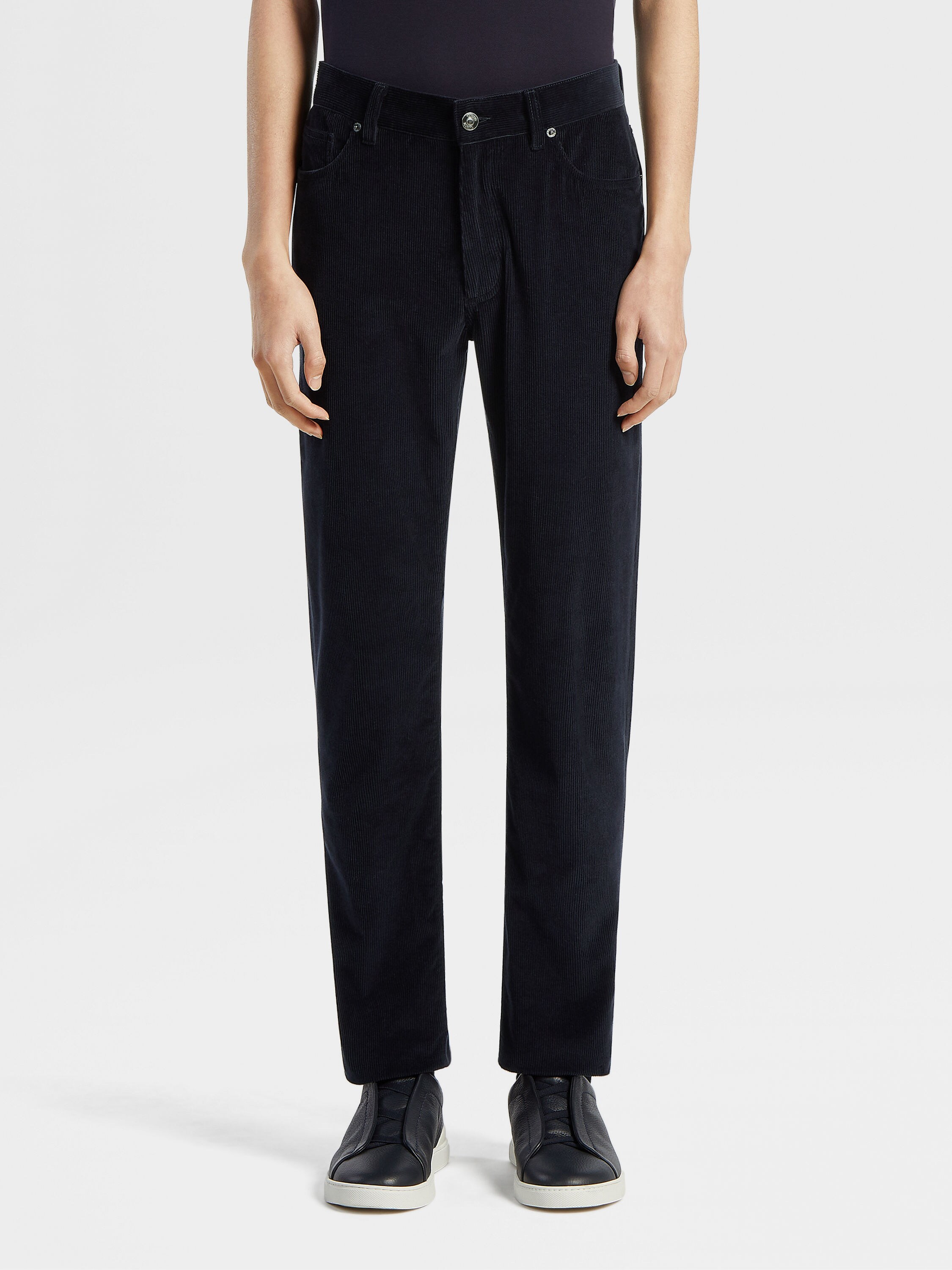 Navy Blue Cashco Roccia Pants Product detail photo #1