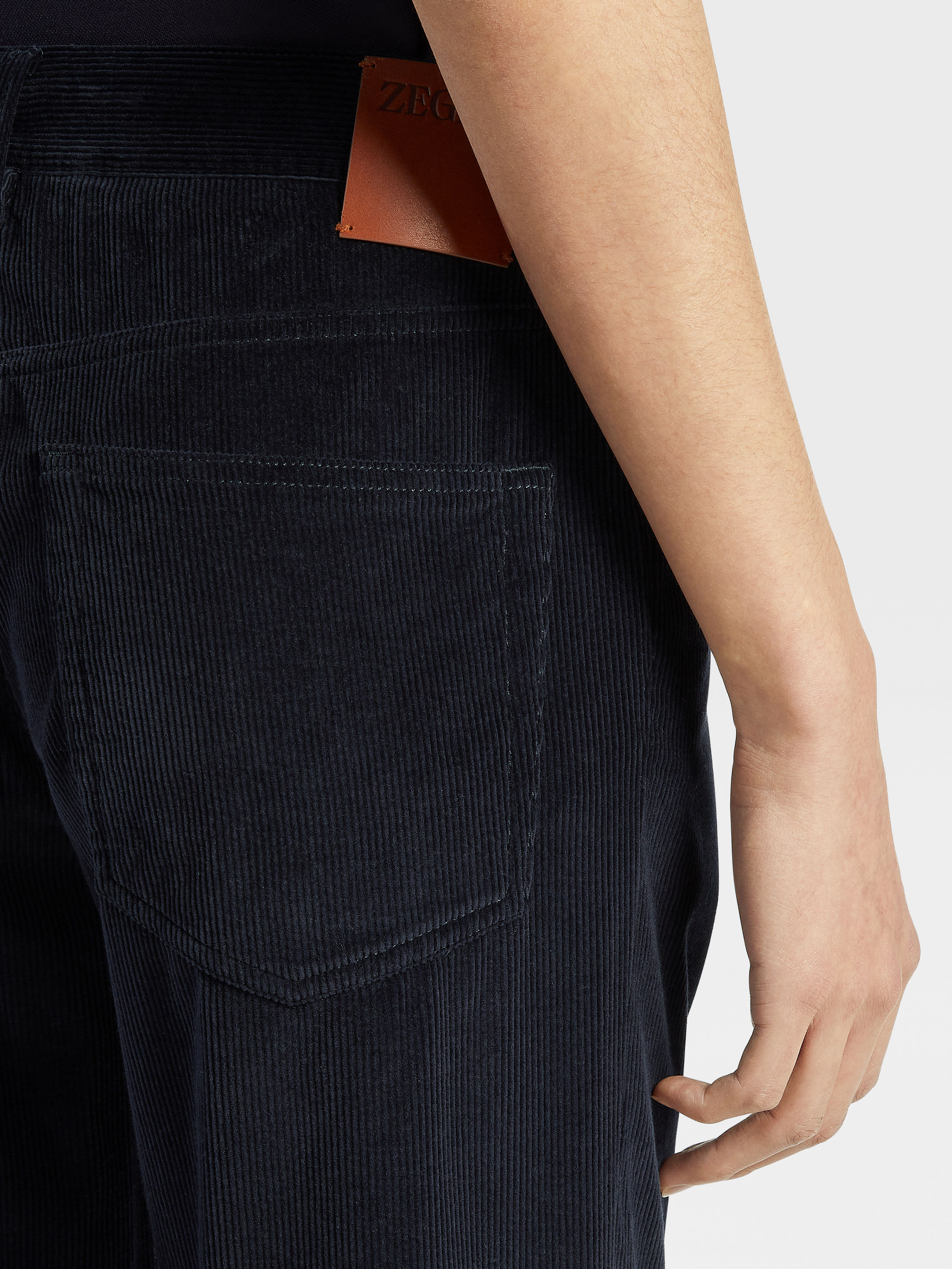 Navy Blue Cashco Roccia Pants Product detail photo #4