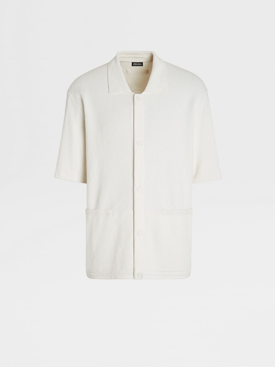 Zegna button-up linen shirt - White