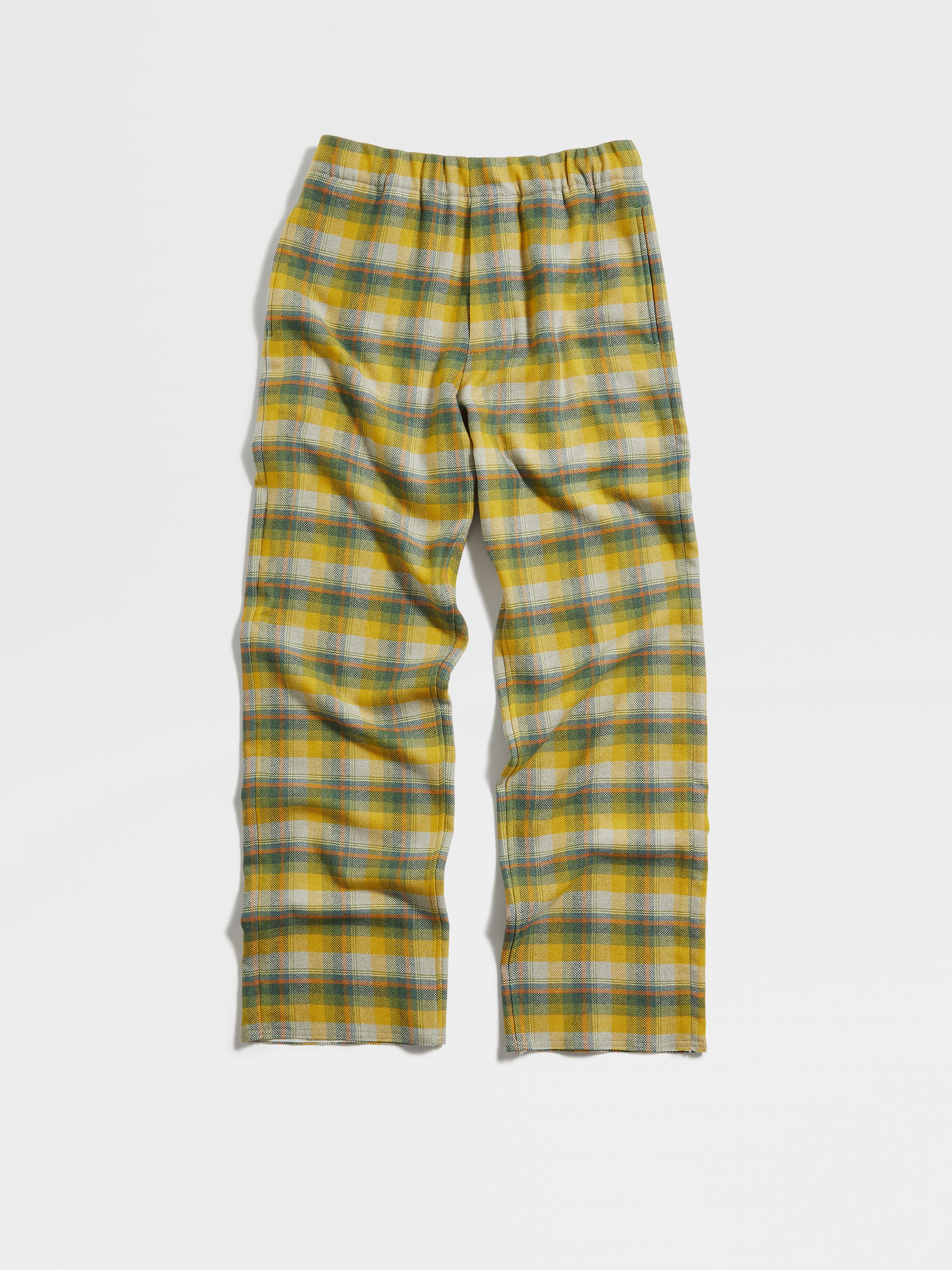 Yellow cheap checkered joggers