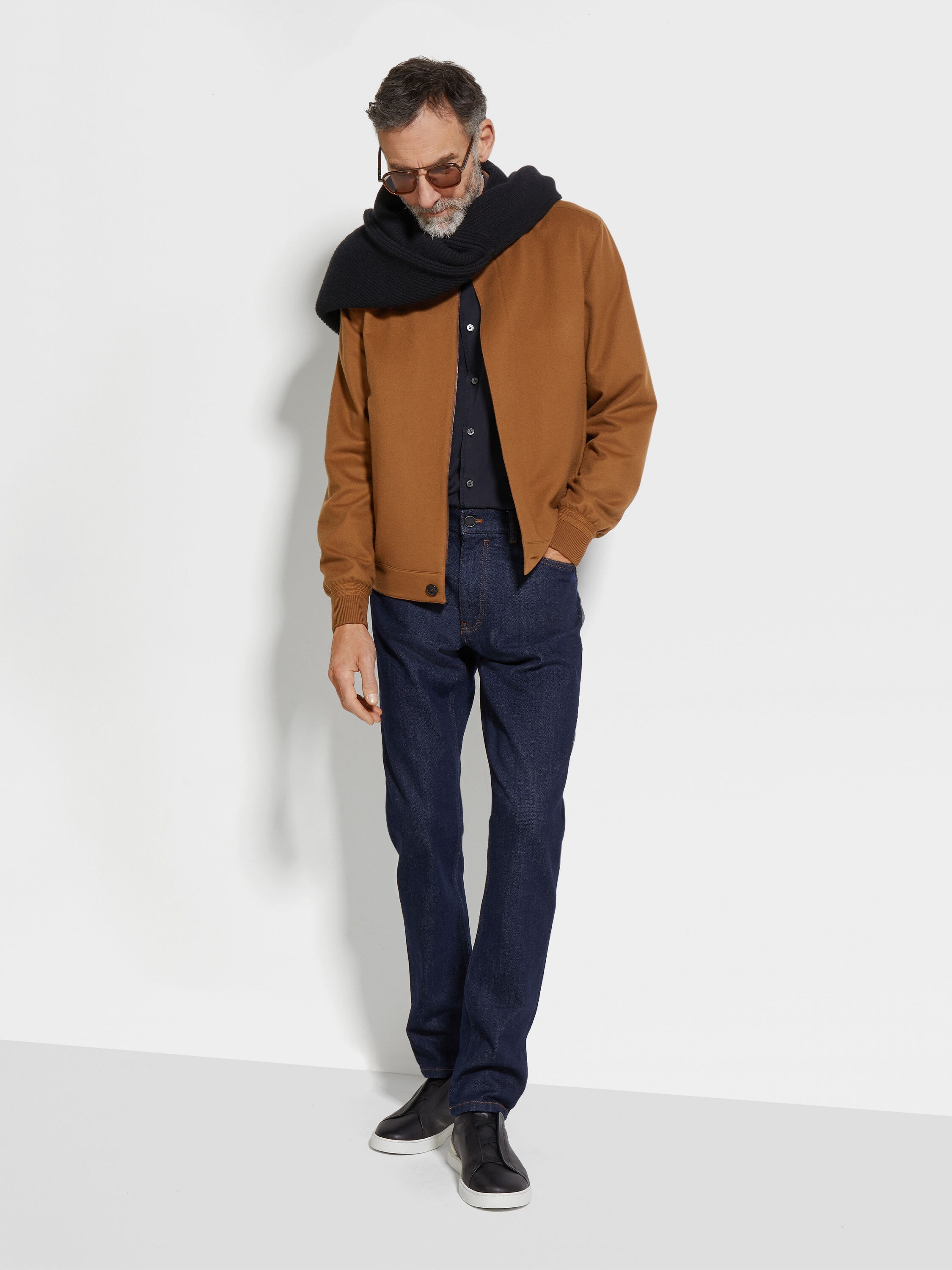 Bomberjacke aus Oasi Cashmere Elements Detailfoto #1 des Produkts