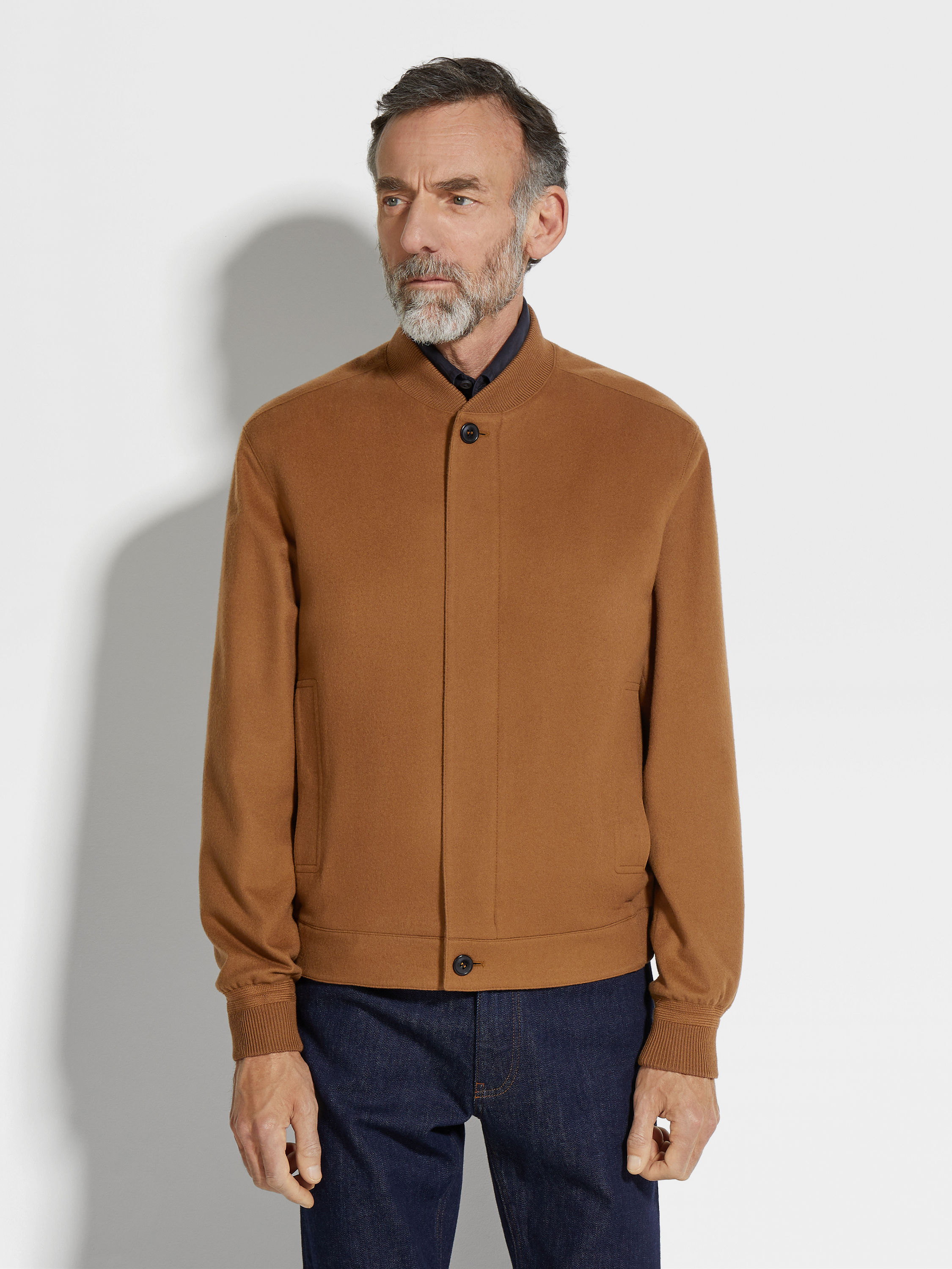 Bomberjacke aus Oasi Cashmere Elements Detailfoto #3 des Produkts