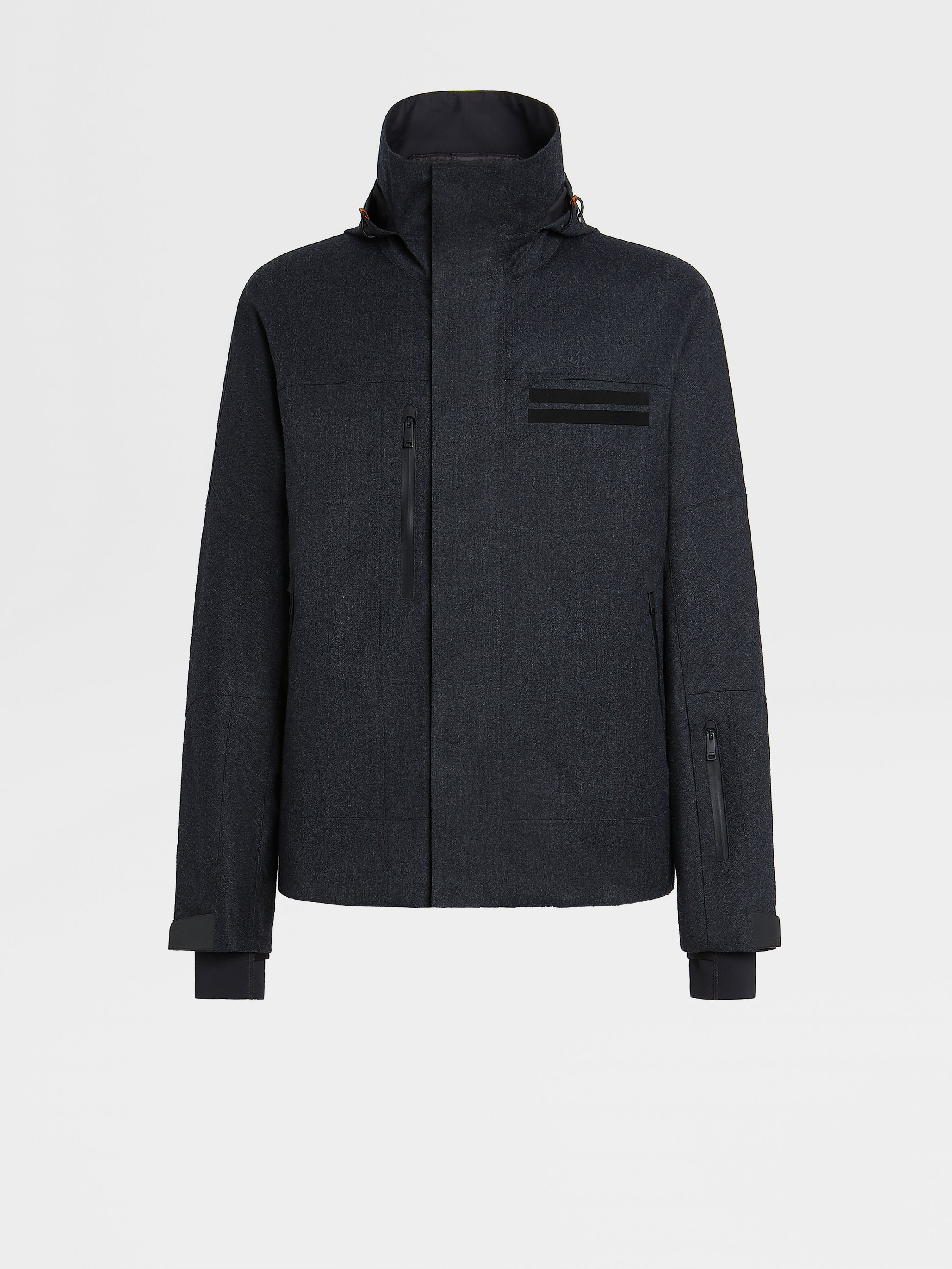 Zegna Mélange Techmerino Wool Padded Overshirt, Sport Jackets