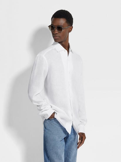 Oasi Lino Shirt SS26 27938701 | Zegna KR