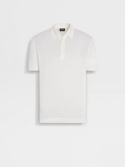 White Zegna Silk Polo Shirt SS25 30302370 | Zegna US White Zegna Silk Polo Shirt SS25 30302370 | Zegna US