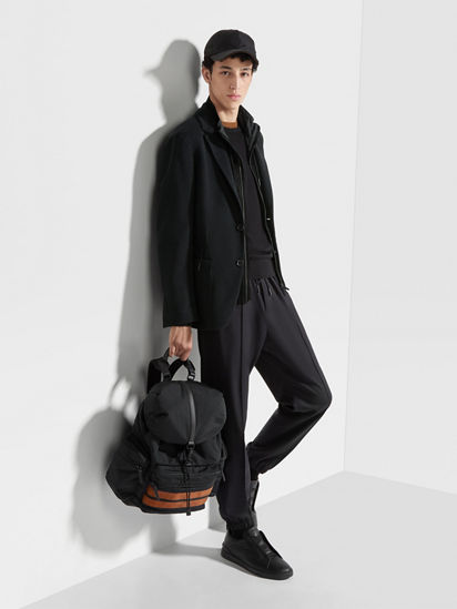Black High Performance™ Jersey Wool Blend Sweater Jacket Black High Performance™ Jersey Wool Blend Sweater Jacket