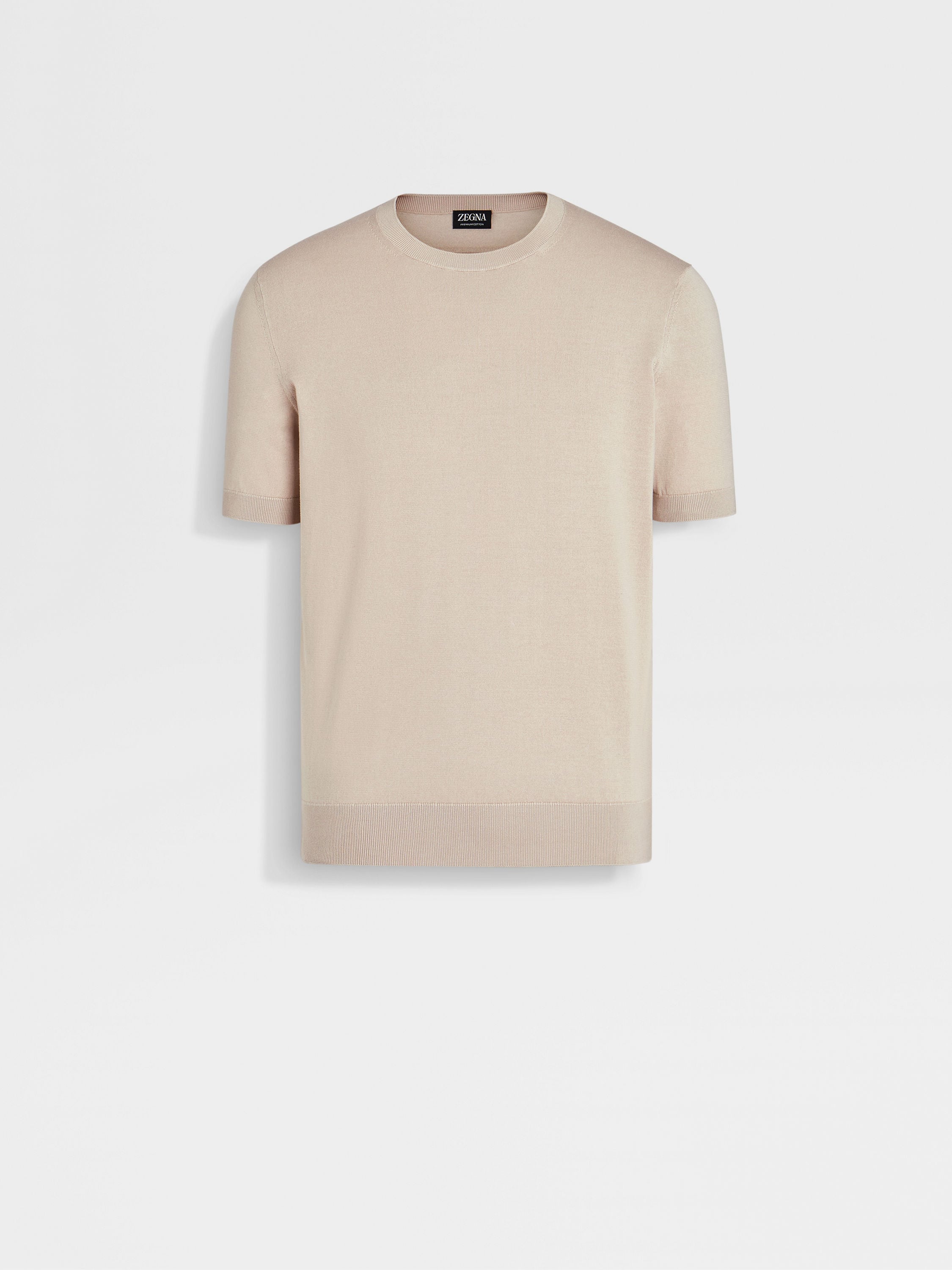 Light Beige Premium Cotton T-shirt