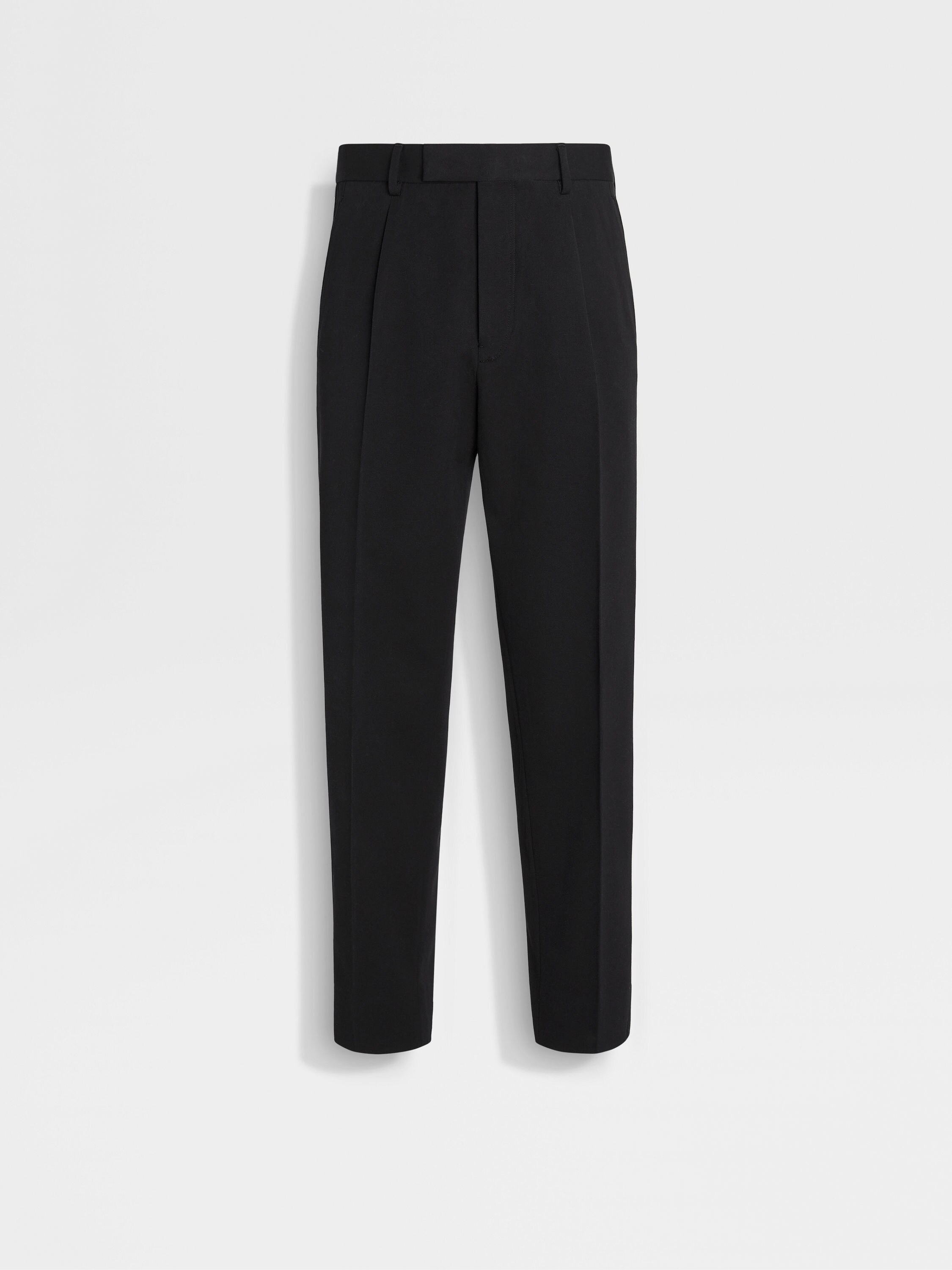 Black Cotton and Wool Pants SS24 29999696 | Zegna SI