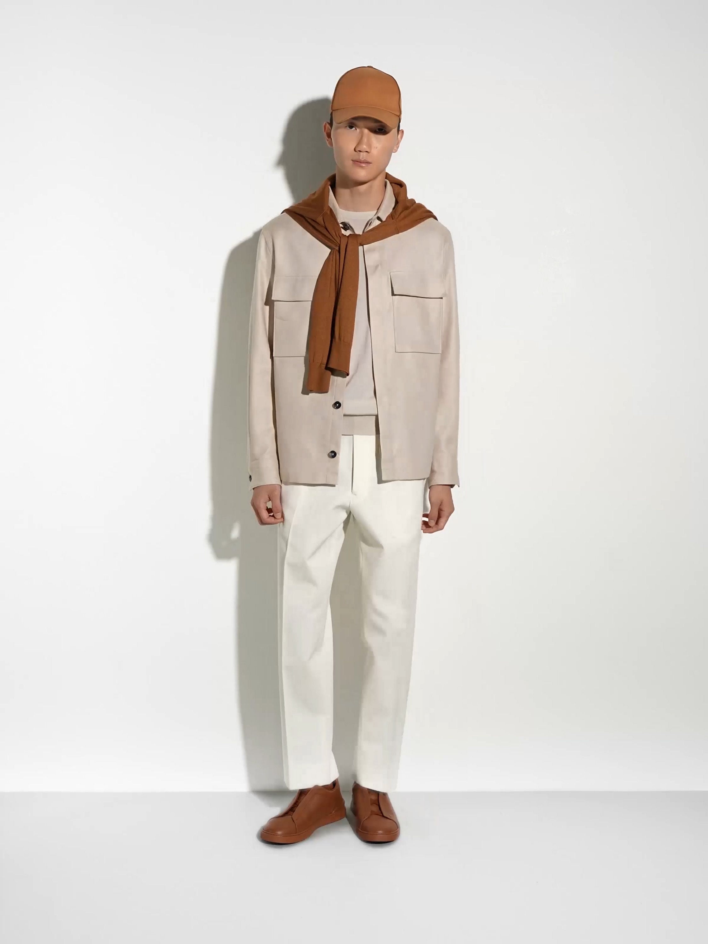 White Cotton and Wool Pants SS25 29999674 | Zegna US White Cotton and Wool Pants SS25 29999674 | Zegna US